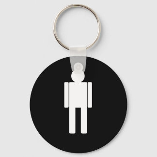 Man-illustration271 MAN TECKNAD BATHROOM DOOR SIGN Nyckelring