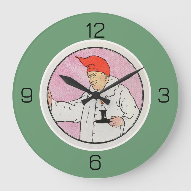 Man in the Moon Mother Goose Födelsedagsfestartikl Stor Klocka (Framsida)