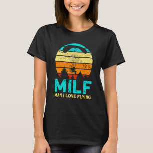 Man jag älskar att flyga paramotor pilot paramotor t shirt