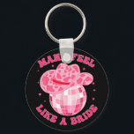 Man jag känner mig som en Bride Cowgirl Hat Disco  Nyckelring<br><div class="desc">Man jag känner mig som ett Bride Cowgirl Hat Disco Bachelorette Party</div>