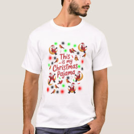 mån jultomte och fåglar jultomte Det här är min ju T Shirt