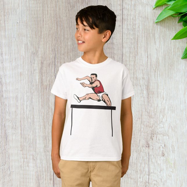Man Jumping Hurdles T Shirt (Skapare uppladdad)
