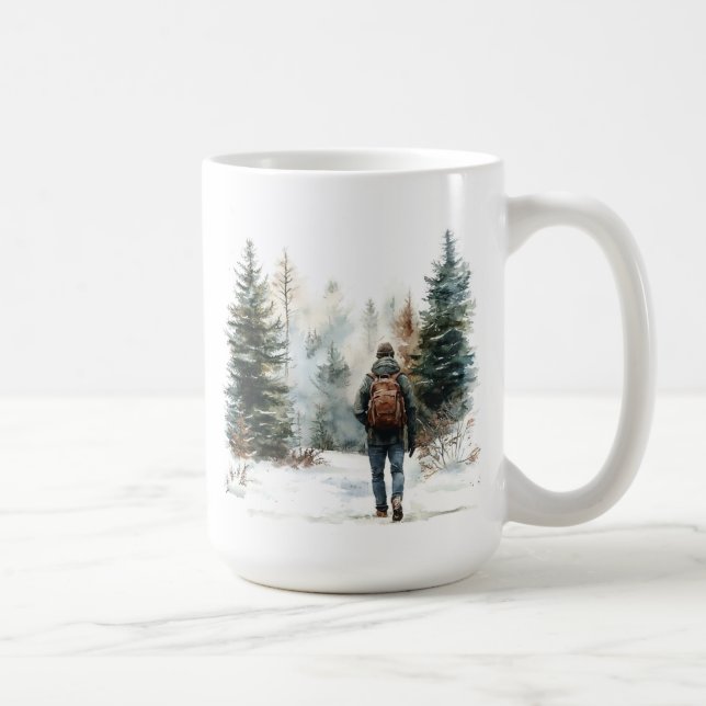 Man Kaffe Koppen för Vandring Kaffemugg (Höger)