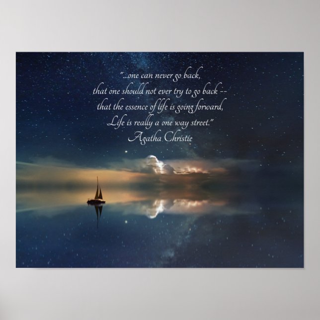 Man kan aldrig gå tillbaka och Poster (Framsidan)