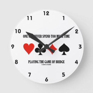 Man kan aldrig spendera för mycket Time leka Rund Klocka