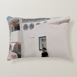 Man kan luta sig mot betonghuset prydnadskudde