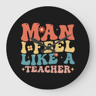 Man Känner Mig Som En Lärare Tillbaka Till Skolan Stor Klocka