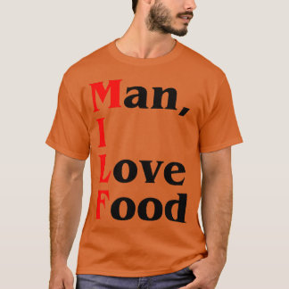 MAN KÄRLEK MAT rolig T Shirt