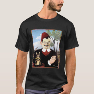 "Man & katt" vid Henri Rousseau T-shirt