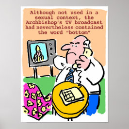 Man klagar med telefon över tv-sändningar poster