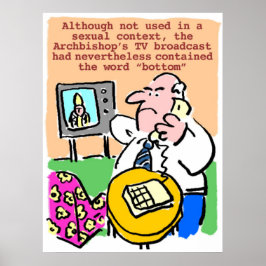 Man klagar per telefon om TV-sändning Poster