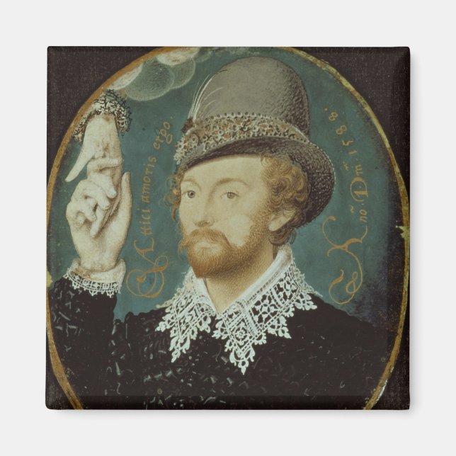 Man klämmer hand från ett moln magnet (Framsidan)