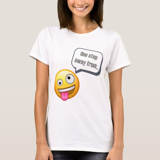 man kliver från att vara galna Emoji Tee (Framsida)