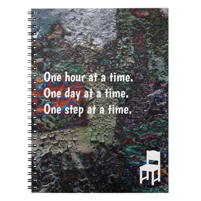 Man kliver i sänder journalen anteckningsbok med spiral (Framsidan)