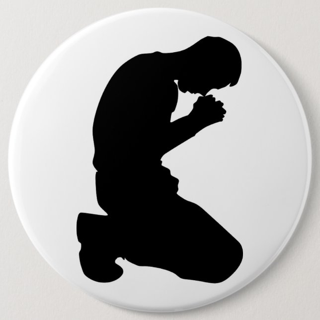 MAN KNEELING IN PRAYER KNAPP (Framsida)