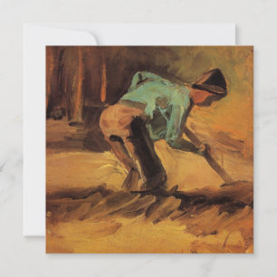 Man Krumande med käpp, Spade av Vincent van Gogh