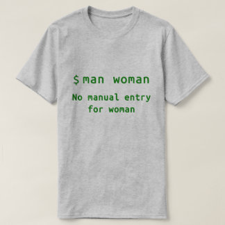 $man-kvinnan - tända tee shirt