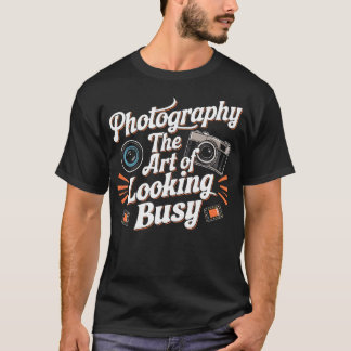 Män Kvinnor Kamera Fotografi Kameraman Roligt Foto T Shirt