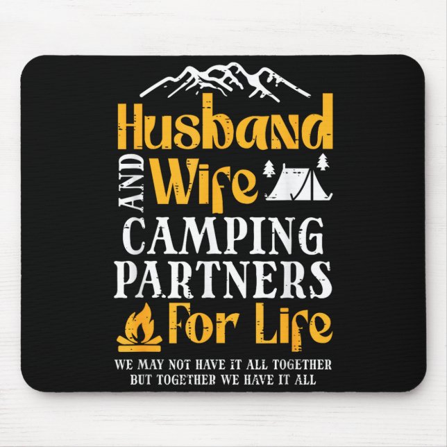 Män Kvinnor Make Fru Camping Partners Paret Musmatta (Framsidan)