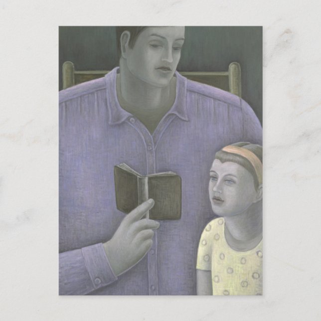 Man läser till Girl 2003 Vykort (Framsida)