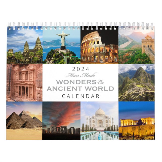 Man-Made Wonders från antikens värld 2024 Kalender (Omslag)