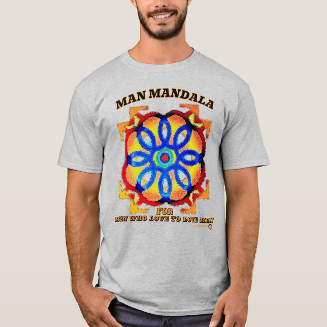 MAN MANDALA T SHIRT (Framsida)