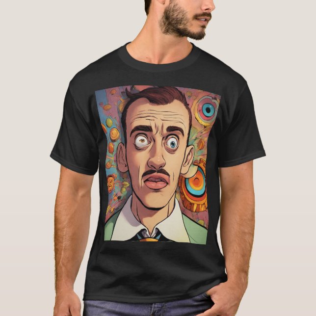 MAN_MANUAL HYPNOTIZED MAN TRYCKT T-SHIRT (Framsida)