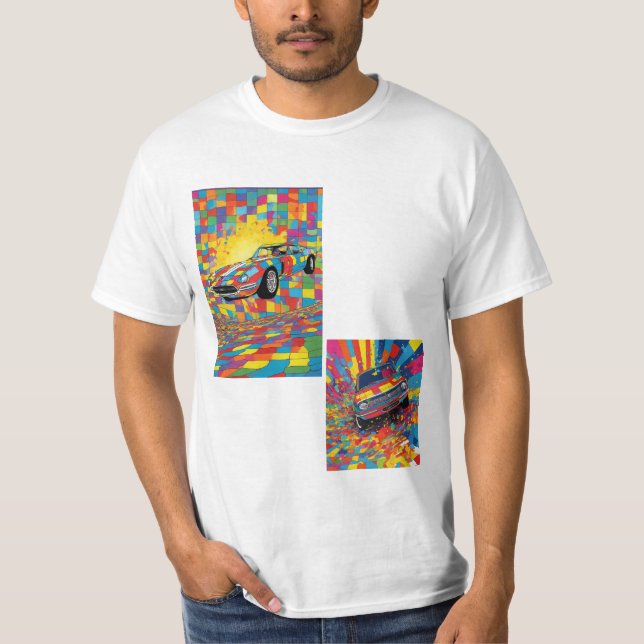 MAN_MANUAL TRENDING CAR ART-SHIRT T SHIRT (Framsida)