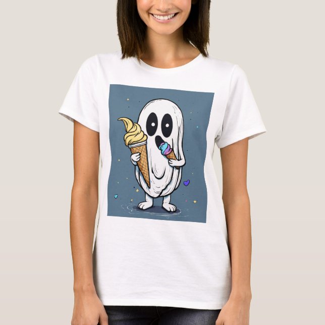 MAN_MANUAL TRENDING CUTE GOST T-SHIRT (Framsida)
