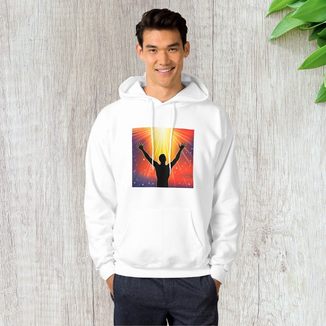 Man med Arm upphöjd Manar Hoodie (Skapare uppladdad)