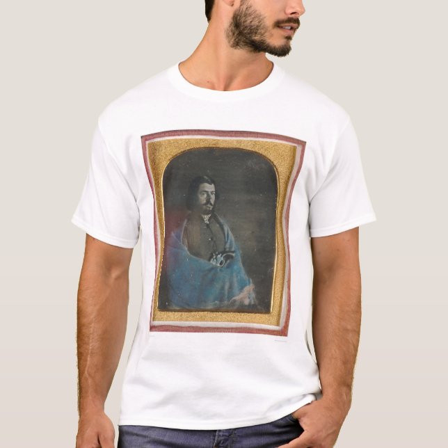 Man med blåttkappan och revolver (40455) tee shirt (Framsida)