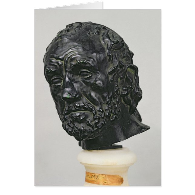 Man med en bruten näsa, 1865 hälsningskort (Framsidan)