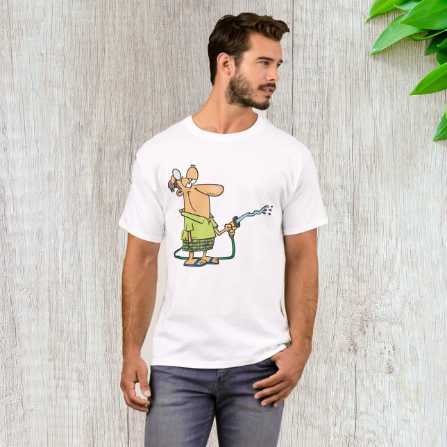 Man med en Garden Hose T Shirt (Skapare uppladdad)
