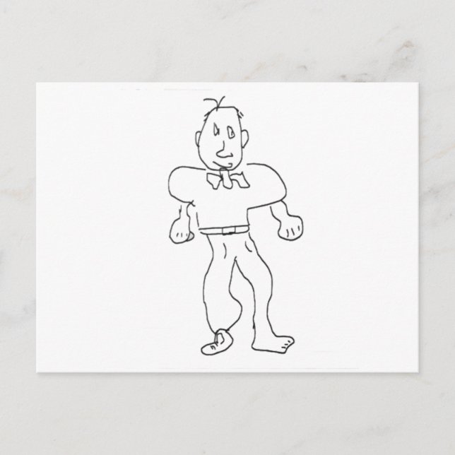 Man med en Shoe Gibney Museum Zazzle Vykort (Framsida)