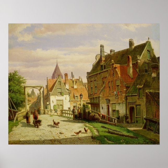 Man med en Wheelbarrow Poster (Framsidan)