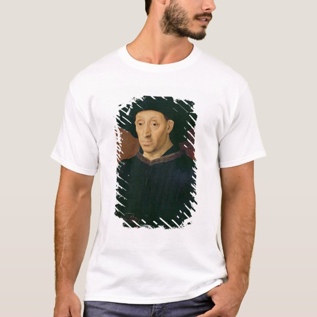 Man med ett exponeringsglas av vin t-shirt (Framsida)