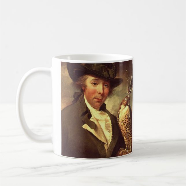 Man med Falcon Kaffemugg (Vänster)