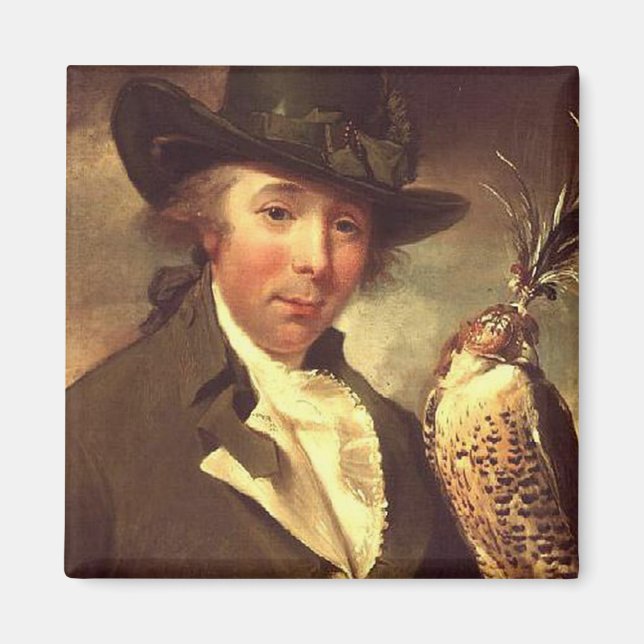 Man med Falcon Magnet (Framsidan)