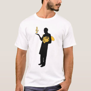 Man med Fransk Horn T-shirt