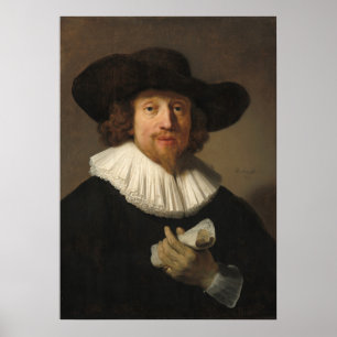 Man med Lakan av Music, Rembrandt Fine Art Poster