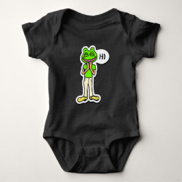 Man med leende grodhuvud AI-konst T Shirt