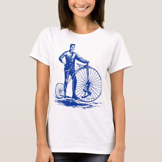 Man med Penny Farthing - flottan Tröja (Framsida)