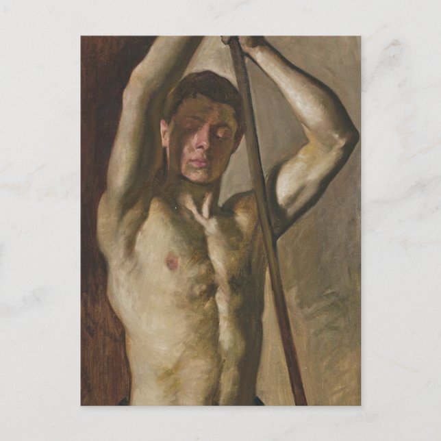 Man med personal vykort (Framsida)