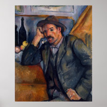 Man med pipe - Paul Cezanne - c1890