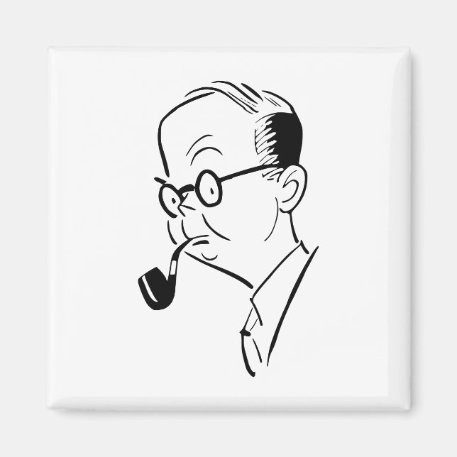 Man med rör magnet (Framsidan)