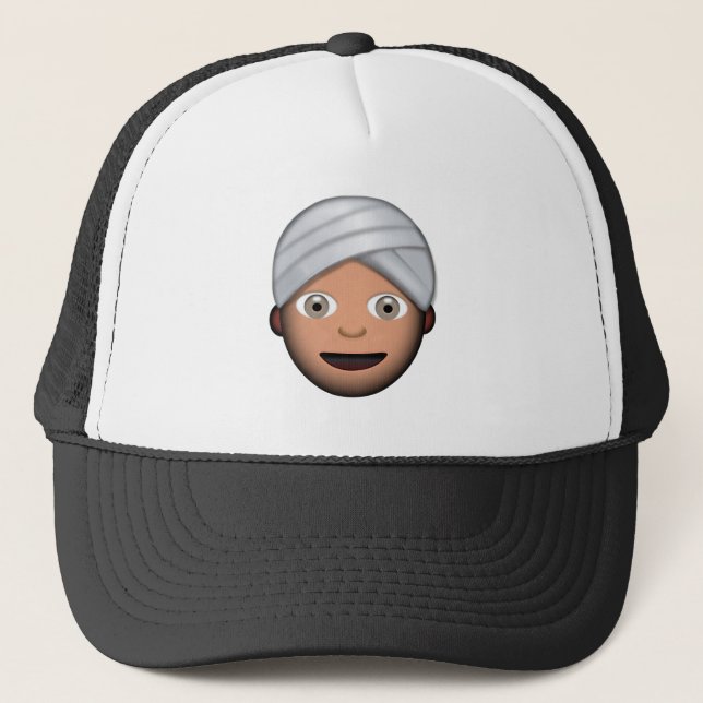 Man med turbanen Emoji Keps (Framsida)