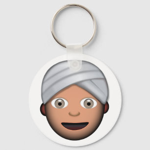 Man med turbanen Emoji Nyckelring