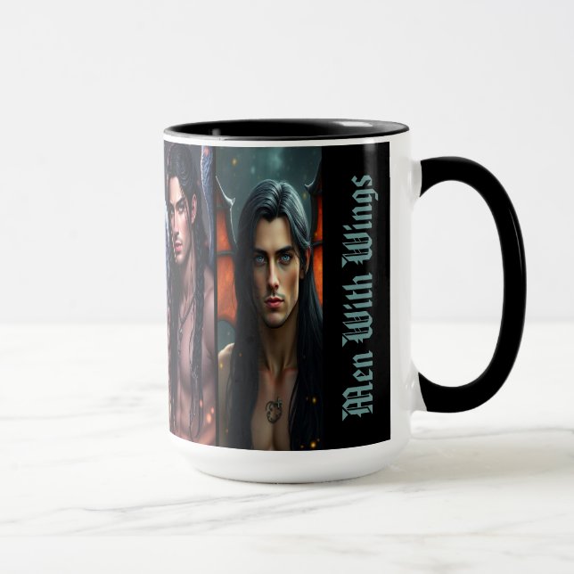 Män med vingar Romantasy Mugg (Höger)