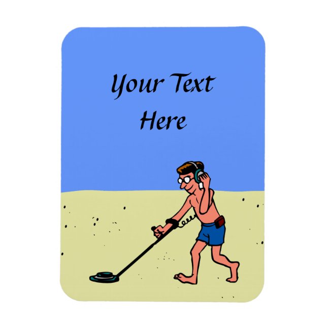 Man Metall upptäcker strand Magnet (Vertikal)