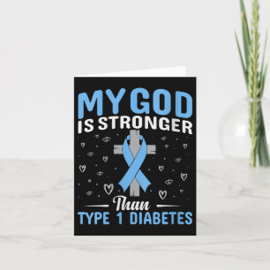 Män min Gud är starkare än typ 1-diabetes V- n Kort